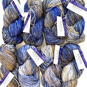 Only 5 left! Skeins Malabrigo Rasta Yarn Mercurio Super Bulky Pure Merino Wool